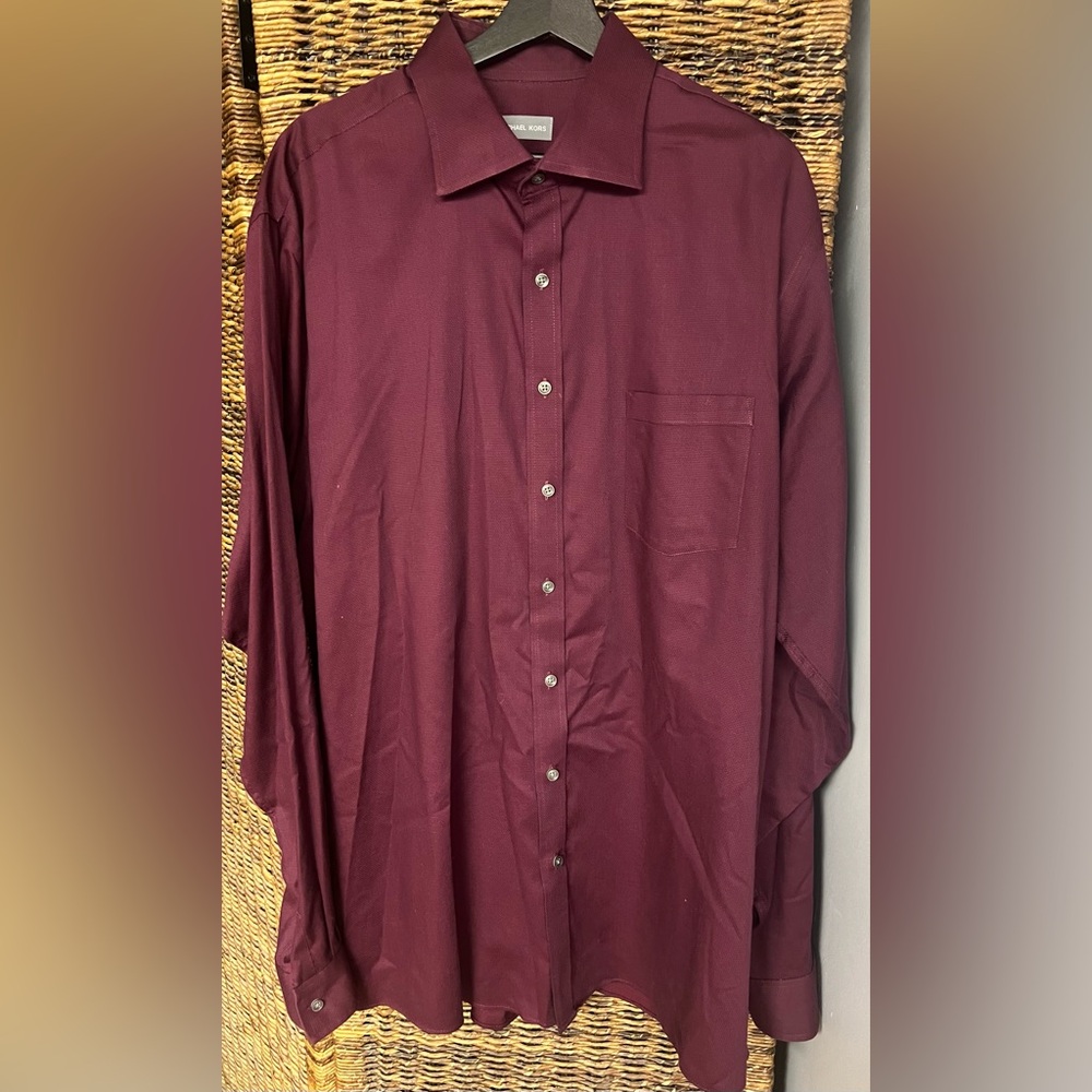 Micheal Kors- Mens Dress Shirt- Tall‎ Fit, Airsoft Stretch